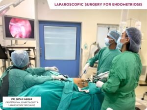 Laparoscopic surgery for endometriosis in Bhopal by expert gynecologist showing minimally invasive procedure