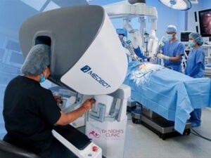 Advanced gynecological robotic surgery in Bhopal by Dr. Nidhi Nagar for fibroids, endometriosis, ovarian cysts, and minimally invasive women’s healthcare.